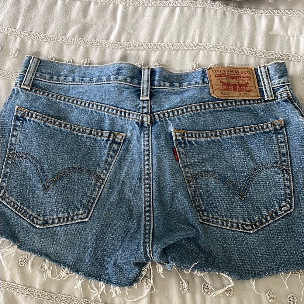 Levi's Vintage Jean Shorts with Distressed Hem